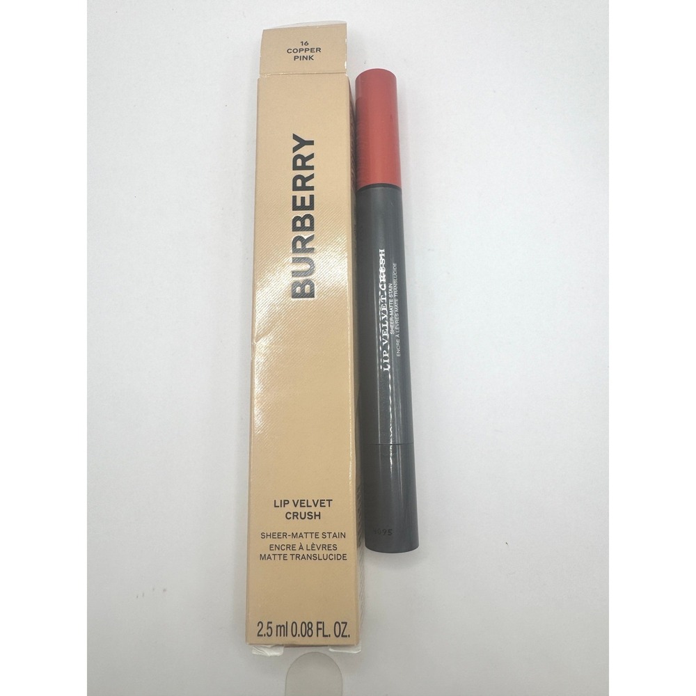 Burberry Lip Velvet Crush Sheer Matte Stain 16 Copper Pink NIB